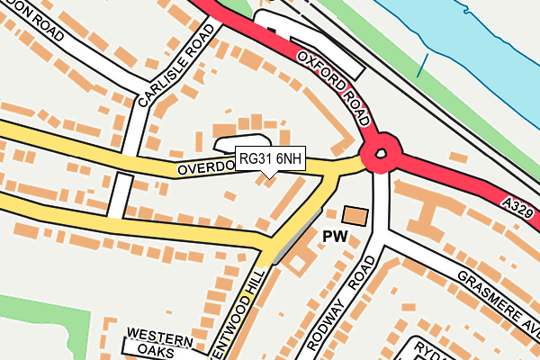 RG31 6NH map - OS OpenMap – Local (Ordnance Survey)