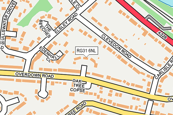 RG31 6NL map - OS OpenMap – Local (Ordnance Survey)