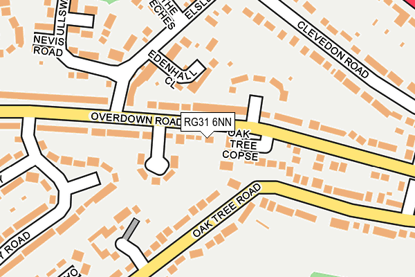 RG31 6NN map - OS OpenMap – Local (Ordnance Survey)