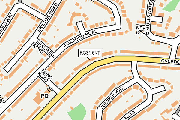 RG31 6NT map - OS OpenMap – Local (Ordnance Survey)