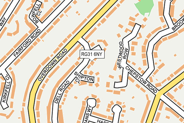 RG31 6NY map - OS OpenMap – Local (Ordnance Survey)