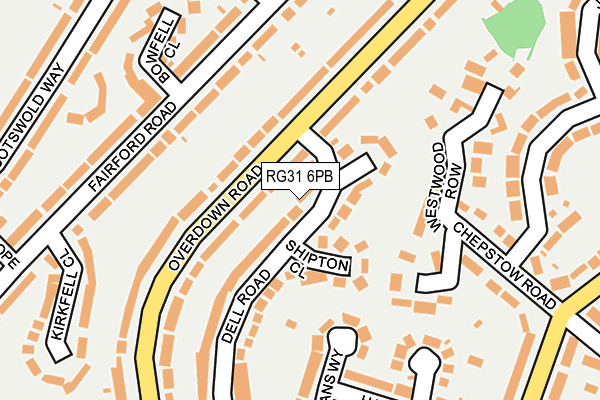 RG31 6PB map - OS OpenMap – Local (Ordnance Survey)