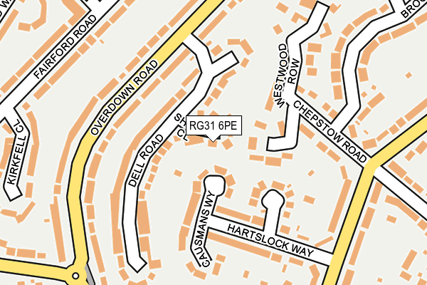 RG31 6PE map - OS OpenMap – Local (Ordnance Survey)
