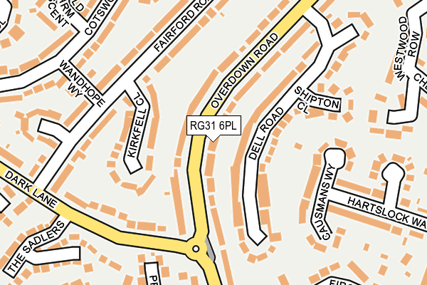 RG31 6PL map - OS OpenMap – Local (Ordnance Survey)