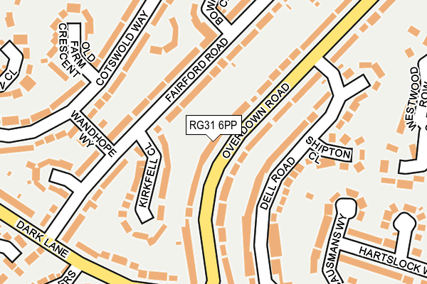 RG31 6PP map - OS OpenMap – Local (Ordnance Survey)