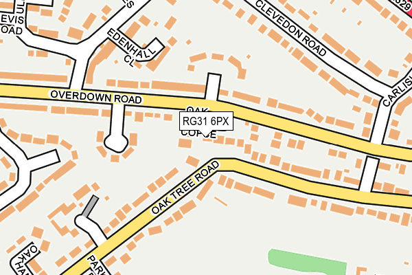 RG31 6PX map - OS OpenMap – Local (Ordnance Survey)