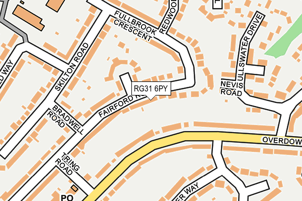 RG31 6PY map - OS OpenMap – Local (Ordnance Survey)