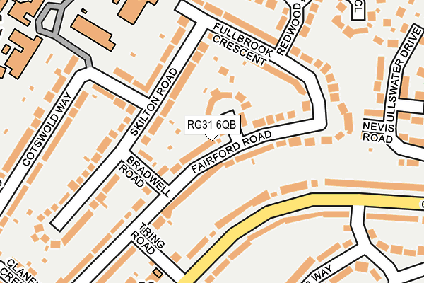 RG31 6QB map - OS OpenMap – Local (Ordnance Survey)