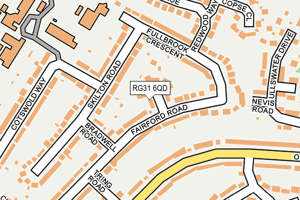 RG31 6QD map - OS OpenMap – Local (Ordnance Survey)