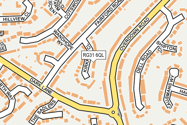 RG31 6QL map - OS OpenMap – Local (Ordnance Survey)