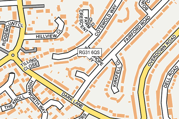 RG31 6QS map - OS OpenMap – Local (Ordnance Survey)