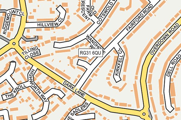 RG31 6QU map - OS OpenMap – Local (Ordnance Survey)