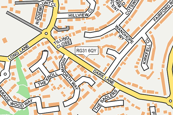 RG31 6QY map - OS OpenMap – Local (Ordnance Survey)