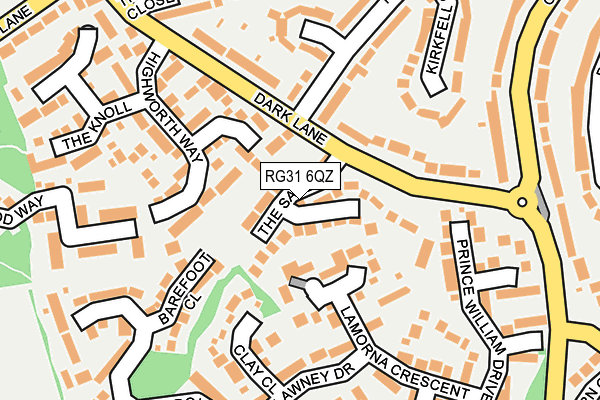 RG31 6QZ map - OS OpenMap – Local (Ordnance Survey)