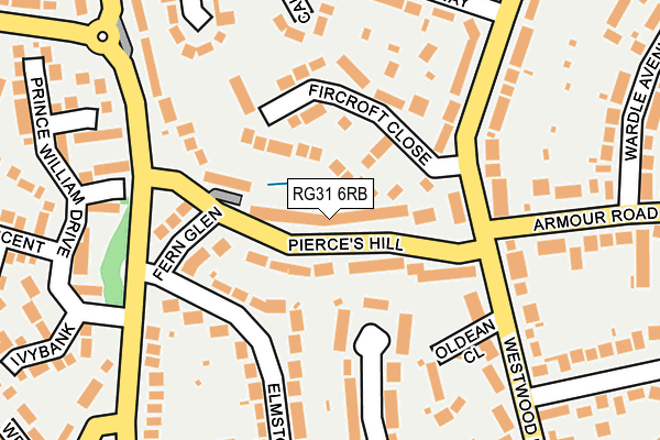 RG31 6RB map - OS OpenMap – Local (Ordnance Survey)