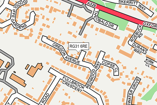 RG31 6RE map - OS OpenMap – Local (Ordnance Survey)