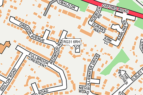 RG31 6RH map - OS OpenMap – Local (Ordnance Survey)