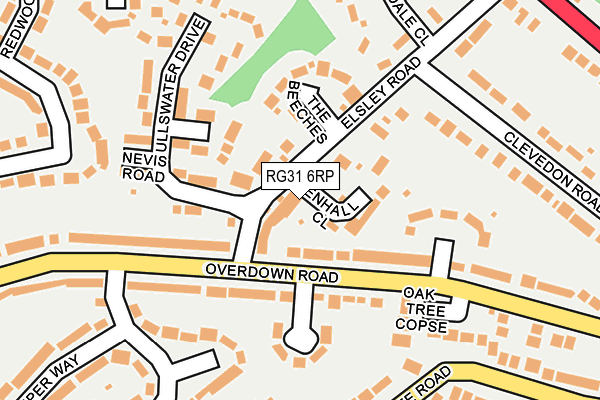 RG31 6RP map - OS OpenMap – Local (Ordnance Survey)