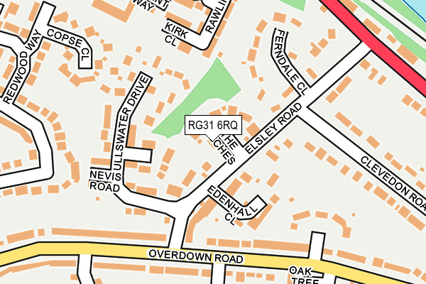 RG31 6RQ map - OS OpenMap – Local (Ordnance Survey)