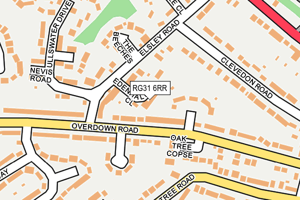 RG31 6RR map - OS OpenMap – Local (Ordnance Survey)