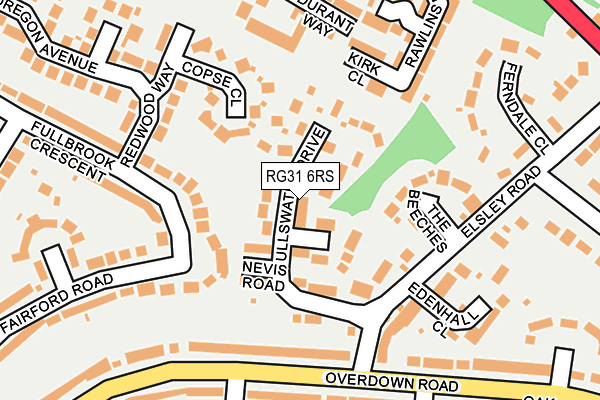 RG31 6RS map - OS OpenMap – Local (Ordnance Survey)