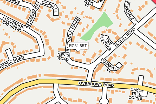 RG31 6RT map - OS OpenMap – Local (Ordnance Survey)