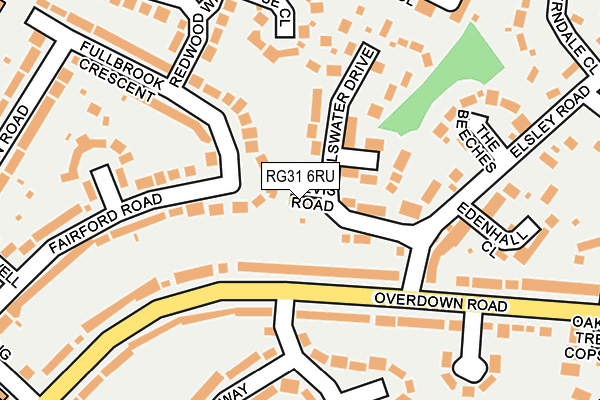 RG31 6RU map - OS OpenMap – Local (Ordnance Survey)
