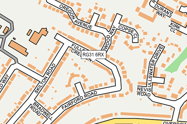 RG31 6RX map - OS OpenMap – Local (Ordnance Survey)