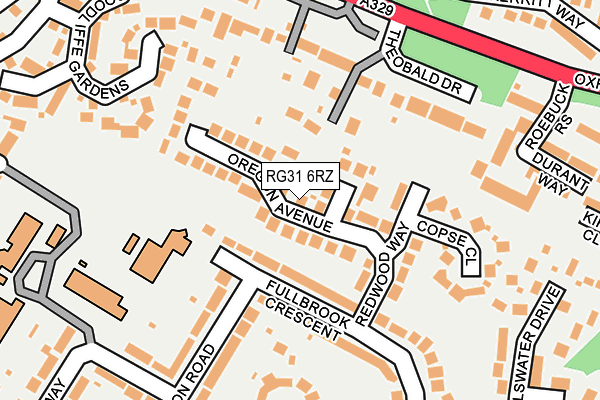 RG31 6RZ map - OS OpenMap – Local (Ordnance Survey)