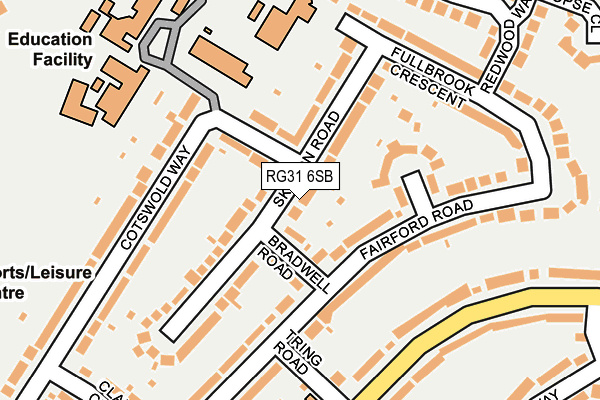 RG31 6SB map - OS OpenMap – Local (Ordnance Survey)