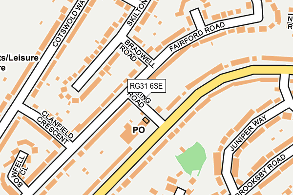 RG31 6SE map - OS OpenMap – Local (Ordnance Survey)