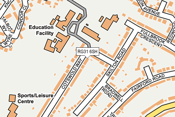 RG31 6SH map - OS OpenMap – Local (Ordnance Survey)
