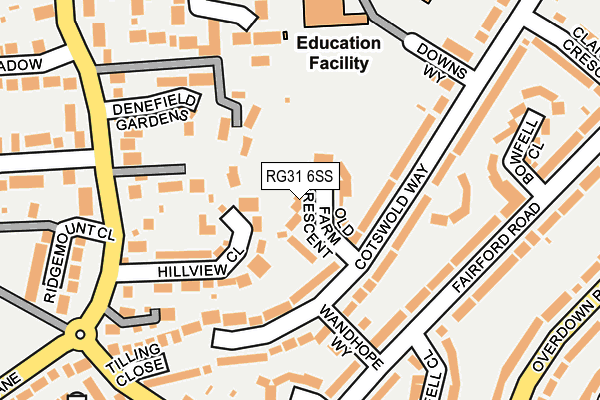 RG31 6SS map - OS OpenMap – Local (Ordnance Survey)