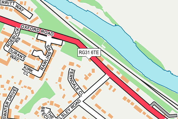 RG31 6TE map - OS OpenMap – Local (Ordnance Survey)