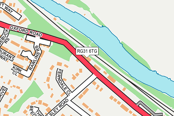 RG31 6TG map - OS OpenMap – Local (Ordnance Survey)