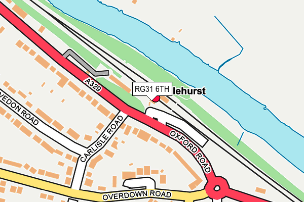 RG31 6TH map - OS OpenMap – Local (Ordnance Survey)
