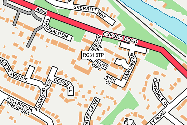 RG31 6TP map - OS OpenMap – Local (Ordnance Survey)