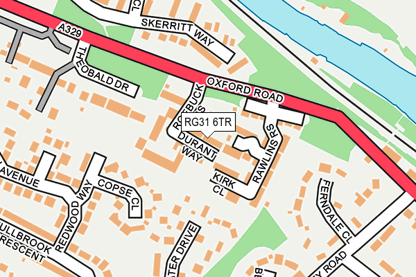 RG31 6TR map - OS OpenMap – Local (Ordnance Survey)