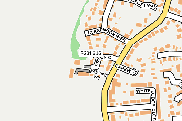 RG31 6UG map - OS OpenMap – Local (Ordnance Survey)
