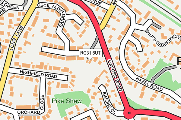 RG31 6UT map - OS OpenMap – Local (Ordnance Survey)