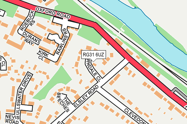 RG31 6UZ map - OS OpenMap – Local (Ordnance Survey)