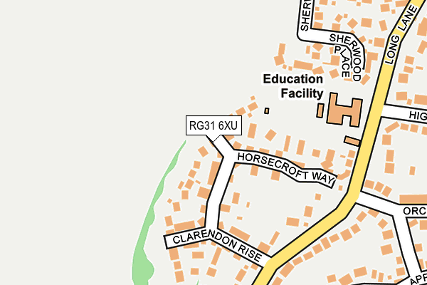 RG31 6XU map - OS OpenMap – Local (Ordnance Survey)