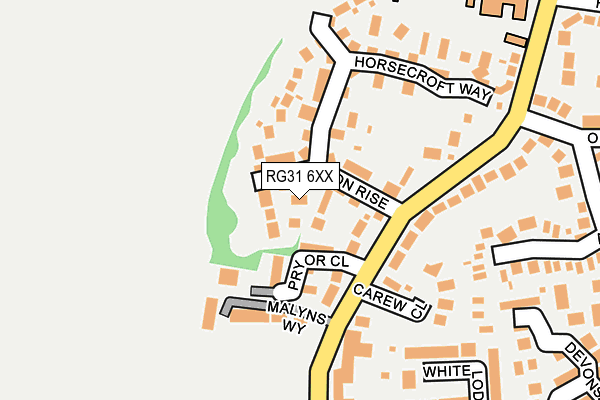 RG31 6XX map - OS OpenMap – Local (Ordnance Survey)