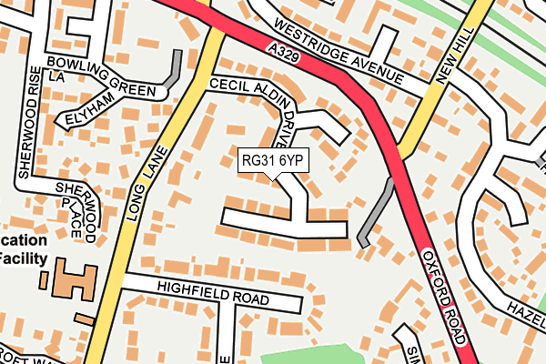 RG31 6YP map - OS OpenMap – Local (Ordnance Survey)