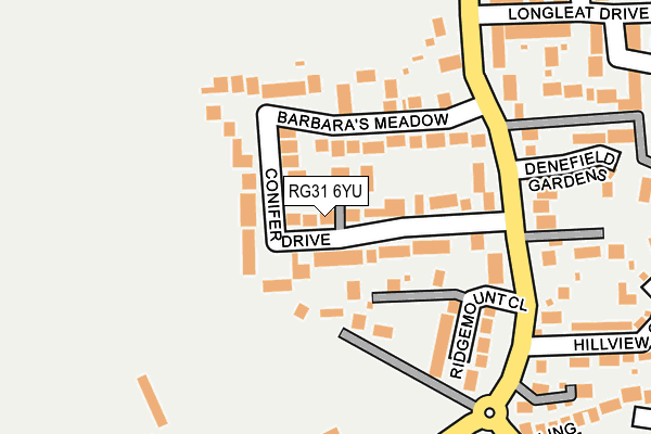 RG31 6YU map - OS OpenMap – Local (Ordnance Survey)