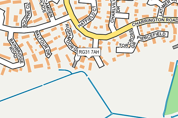 RG31 7AH map - OS OpenMap – Local (Ordnance Survey)