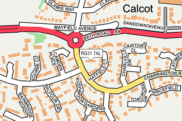 RG31 7AL map - OS OpenMap – Local (Ordnance Survey)