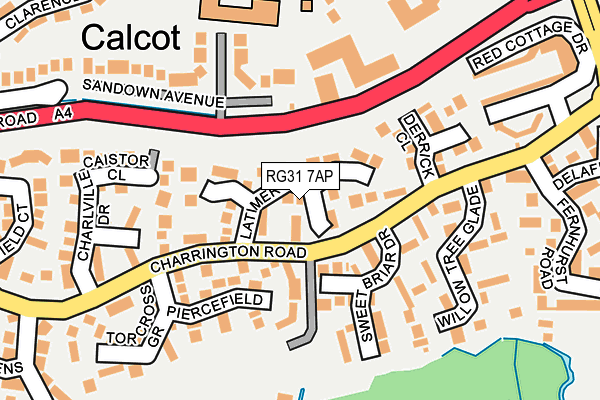 RG31 7AP map - OS OpenMap – Local (Ordnance Survey)