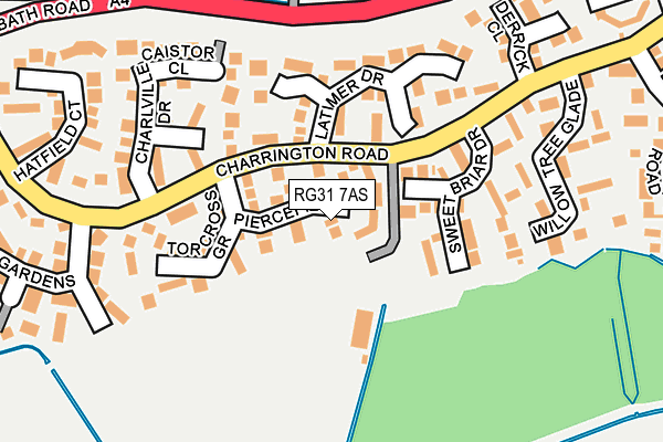 RG31 7AS map - OS OpenMap – Local (Ordnance Survey)