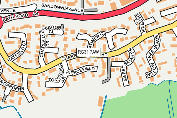 RG31 7AW map - OS OpenMap – Local (Ordnance Survey)